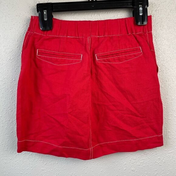 NWT Sanctuary Return to Love Lace Up Linen Blend Mini Skirt Size XS - Picture 3 of 5